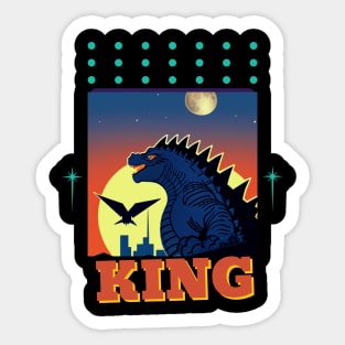 King of monster,The great monster of world Sticker